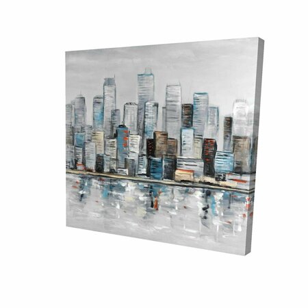 FONDO 16 x 16 in. Abstract Urban Skyline-Print on Canvas FO2787151